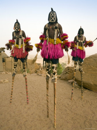 Danzas rituales con máscaras dogon (Malí, África)